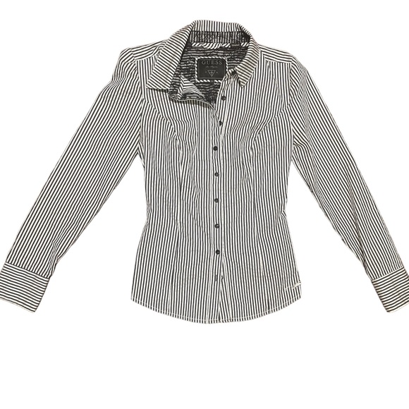 Striped ‘Guess’ button down Shirt - Picture 7 of 8